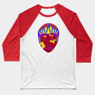 flower on face Baseball T-Shirt